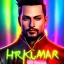 Placeholder: ringleader portrait, front, handsome, Arthur Kulkov headshot, circus, male, Russian, lisa Frank fantasy, detailed matte painting, Yoji Shinkawa Metal Gear portrait, 8k resolution, Golden hour, beeple, neon pastel color palette, interesting detailed storybook fantasy