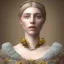 Placeholder: Portrait of a ugly woman in a regency dress, french, beautiful gold flower jewelery 8k, HD, cinematography, photorealistic, Cinematic, Color Grading, Ultra-Wide Angle, Depth of Field, hyper-detailed, beautifully color-coded, insane details, intricate details, beautifully color graded, Cinematic, Color Grading, Editorial Photography, Depth of Field, DOF, Tilt Blur, White Balance, 32k, Super-Resolution, Megapixel, ProPhoto RGB, VR, Halfrear Lighting, Backlight,