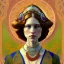 Placeholder: Boldogasszony, art nouveau, portrait