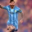 Placeholder: perfect face lionel messi happy, highly detailed, wearing Argentina