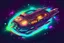 Placeholder: cool design of a small spaceship cruising through the gAlaxy