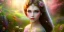 Placeholder: bright fairy, beautiful portrait, flowery landscape