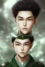 Placeholder: portrait artistic photo, wonderfull japanese boy, face yusuke yu yu hakusho, big brown eyes, short black hair, japanese uniform green, high quality, 8k, skin texture, realistic,