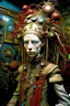 Placeholder: photo by tim walker,loan-blend human-alien biomorphic-animals squid indefinite head extreme wide shot head to toe portrait of weird krofft pufnstuff puppet voodoo cutie doll made of straw human nervous systems, renaissance faire alex grey hyper detailed michael cheval with a playful expression made out of mechanical parts and robot arms; cyborg details, unusual and obscure photograph by františek vobecký of a surreal scene of ghastly men, pop art, clive barker style,300mm f/.8,raw cinem