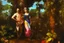 Placeholder: man and woman in colorful jungle by Caravaggio