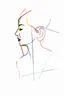 Placeholder: Reprezentare grafica minimal art a unei compozitii de arta moderna figurativa reprezentand genericul "profile feminine", formalizata dupa modelul mixat a lui Dali cu Picasso în stilul combinat acuarelei moale a lui Joan Miro si cu filigran lineart minimal a lui Jean Cocteau cu Paleta de culori impresionista cu culori putine si tari. Fond alb si linii color subtiri si paralele cu umbre de hasuri