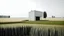 Placeholder: beautiful minimalist architecture vernacular in a field