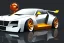 Placeholder: statue Supercar Vector 3d rendering Vector collage