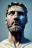 Placeholder: Ultra Realistic image, Roman sculpture, white marble material, Lionel Messi, gold crown of natural thorns, god crown, Renaissance style, sun rays background, waist up portrait, epic, celestial, cinematic lighting, God lights, 4k resolution, smooth details, soft lighting, unreal engine 5, art station, substance 3d.