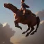 Placeholder: Boy on a flying horse by Nick Harris