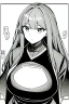 Placeholder: man follows girl secretly, line arts, greyscale