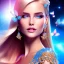 Placeholder: Full body Princess, sexy woman blondie, make up, beautiful smiling face,blue eyes, beautiful place,amazing, flowers, colors, blue and pink butterfly, realistic, photo real, stars night, detailed, high contrast, 8k high definition, unreal engine 5, extremely sharp detail, light effect, light background