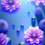 Placeholder: very beautiful crystal flowers , elegant, cascades, atmospheric, realistic, cinematic lighting, pink blue light, 8k, galactic atmosphere, flowers