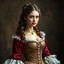 Placeholder: a beautiful noble woman, 18th century, young, pretty, dress, corsetry, digital art