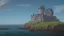 Placeholder: Stone castle by the ocean