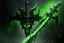Placeholder: espada demoniaca negra y verde sumamente poderosa y grande
