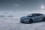 Placeholder: A Tesla 'Model Y' is drifting at top speed, on the planet 'Hoth'. CINEMATIC. WIDE ANGLE LENS. PHOTO REAL.