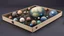 Placeholder: a box 10 cm long by 5 cm wide and 25 cm high, space, planets, aliens, and more beautiful, realistic