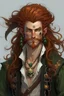 Placeholder: pirate nereid male with auburn and kelp hair