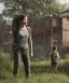 Placeholder: Ellie, the last of us, great pose, Realistic photography, incredibly detailed, ultra-high resolution, 8k, cinema 4d, anatomically correct, dark background