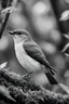 Placeholder: A small Orange cheecked Waxbill in a magica grove extremely detailed, a black and white photo, inspired by Bert Hardy, pexels contest winner, inspired by Vivian Maier, flickr, 1940s, high quality photo, afp