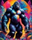 Placeholder: Full body Beautiful gorilla colorful art conceptual, amazing artwork, hyper detailed, ultra maximalist quality, 12k