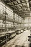 Placeholder: interieur d'une usine en dessin
