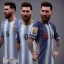 Placeholder: portrait lionel Messi dress argentina national team shirt, warrior, 8k, realistic, highly detailed