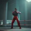 Placeholder: Cyberpunk Man boxing in the ring unreal 5, octane render,cinema4d, dynamic lighting, 8k, redshift render, highly, hyperrealism ultra detailed, hyper realistic.