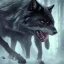 Placeholder: A big black wolf, deviantart, trending on artstation, Photorealistic, vivid color,s polychromatic, glowing neon, geometric, concept art, digital illustration ,polishe,d beautiful, HDR, Unreal Engine, 64 megapixels, IMAX, Terragen 4.0, 8k resolution, concept art, filmic, complex, utopian, mysterious moody, futuristic, realistic light, detailed painting, deep color, fantastical, intricate, detail, complementary colors, fantasy, concept art, trending on Artstation, Unreal Engine