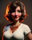 Placeholder: Portrait, italian waitress woman with monster muppet mask that covers her entire head, retro style, Sesame Street style, red, smooth, unreal engine 5, god lights, ray tracing, RTX, lumen lighting, ultra detail, volumetric lighting, 3d.