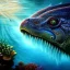 Placeholder: ultra detailed fullbody portrait of Sea monster underwater, extremely detailed digital painting, intrincate, extremely detailed face,crystal clear Big eyes, in the style of Simon Bisley, mystical colors , perfectly centered image, perfect composition, rim light, beautiful lighting, 8k, stunning scene, raytracing