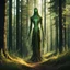 Placeholder: a slender forest spirit wraith ghost spectre with long long legs, with highly detailed, sharply lined facial features, in the deep forest of Brokilon , finely inked, in rustic colors, 4k in the style of Peter Mohrbacher source vibrations, bokeh like f/0.8, tilt-shift lens 8k, high detail, smooth render, down-light, unreal engine, prize winning