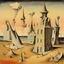 Placeholder: In Every Dream Home A Heartache, album art, surreal, stark color, by Yves Tanguy, by Man Ray.