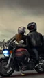 Placeholder: A couple in motorcycle