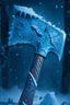 Placeholder: A bluish big axe named Winter's Bite
