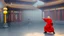 Placeholder: Monk playing tai chi at front of temple mt bu tong in misty morning