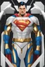 Placeholder: Full body superman Futuristic armour Chromecast golden shines