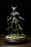 Placeholder: tabletop role-playing miniature of an elvish ranger. concept art in the style of giger, beksinski, alan lee, john howe, art nouveau, burning man festival, elfquest and lord of the rings. hyperrealism