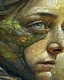 Placeholder: Close up portrait, Grunge, woman as a decaying dried out Pear intricately showing its internal structure and seeds, cyberpunk, ultra unique natural textures, slight imperfections, vray. Modifiers: fantasy intricate dynamic lighting fantastic view hyperrealistic Unreal Engine matte background cinematic postprocessing VRay acrylic art pencil sketch creepy art station Gustave Klimt wet on wet watercolor Double exposure wet on wet Craig Rutkowski intricate fantasy