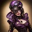 Placeholder: steampunk woman, intricately detailed, darkpurple tones, 8k, macro photography,