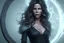 Placeholder: whole body portrait of Kate Beckinsale as Yennefer the Sorceress, with blonde hair casting a huge portal spell to another world, HD 4K, photo-realistic accurate face and features, award winning photography, unreal engine, cinematic lighting