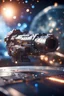 Placeholder: earth gun , in front of space portal dimensional glittering device, bokeh like f/0.8, tilt-shift lens 8k, high detail, smooth render, down-light, unreal engine, prize winning