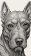 Placeholder: 𝙋𝙧𝙤𝙢𝙥𝙩 highly detailed graphite illustration, A surreal dog face with exaggerated anatomical features, heavily wrinkled skin, and an intense, contemplative expression. bald head, thick eyebrows, long beard merge into swirling abstract shapes. Large, expressive hands, one covering the mouth and the other gripping the forehead tensely. Mysterious, introspective, dreamlike, somewhat dark fantasy. #𝙙𝙧𝙚art #prompt