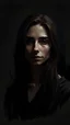 Placeholder: A picture of a woman as if painted in dark colors