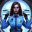 Placeholder: lady cop top in spaceship