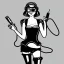 Placeholder: illustrator, spanish, pencil sketch of a cute girl, beautiful, steampunk syle, black and white. Helmet with tubes, square glasses and wires. Smoking a sigarette.