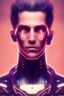 Placeholder: cyberpunk, head, men, portrai, tron