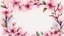 Placeholder: Watercolor cherry blossom frame design