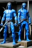 Placeholder: giant muscle blue men realistic samouraï yukatan kill bill